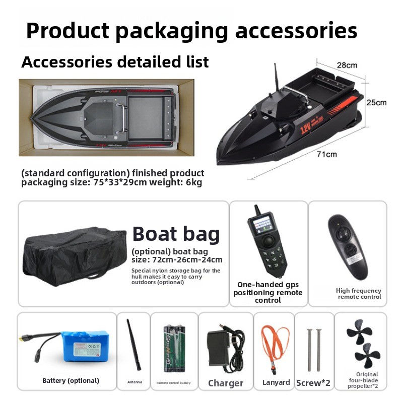Barco con GPS de alta potencia - Fishing Boat Gps reseña y precio
